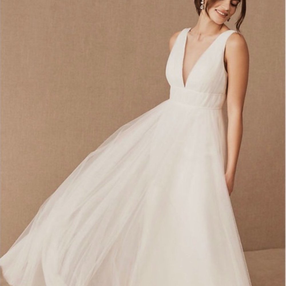 Jenny Yoo BHLDN Sarita Size 18. Unaltered and in great condition,w/out tags.